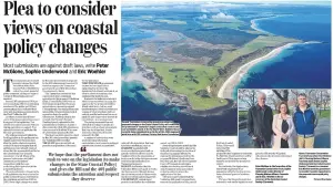 Plea to consider views on coastal policy changes. Published in the mercury 18 September 2024.